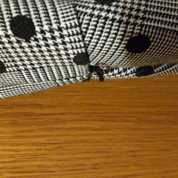 Womens Elle dress sleeveless black Polkadot fit & flair Sz 16 poly rayon spandex - Picture 5 of 9